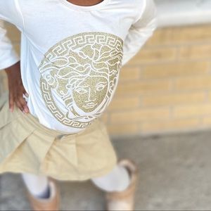 Toddler Girls White  VERSACE Top